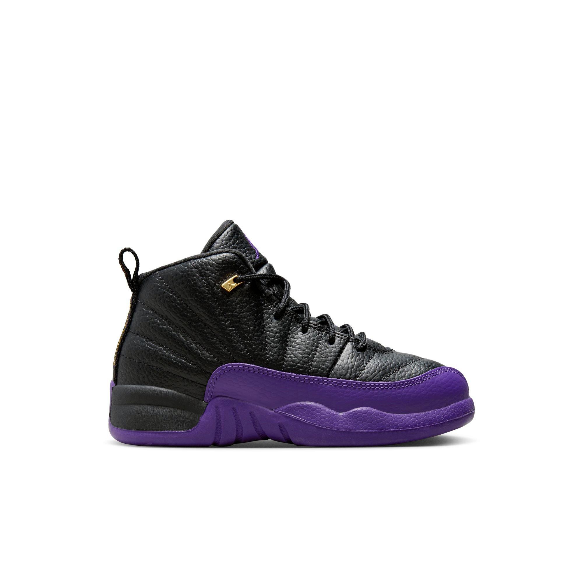 Jordan 12 Retro Preschool Kids' Field Purple Shoe